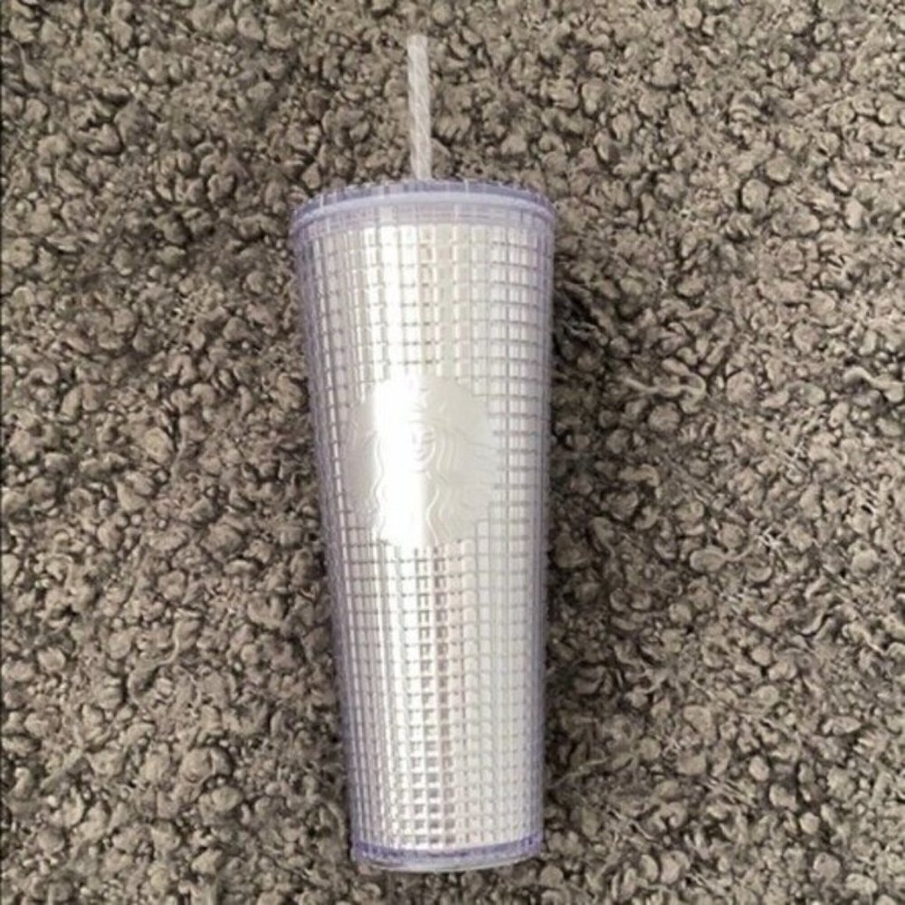 New! Starbucks Silver Holiday Tumbler